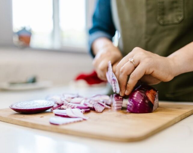 Chopping onion